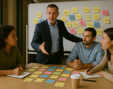 Turnaround Manager at Brainstorming Session