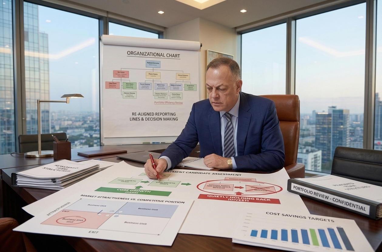Divestment and portfolio review